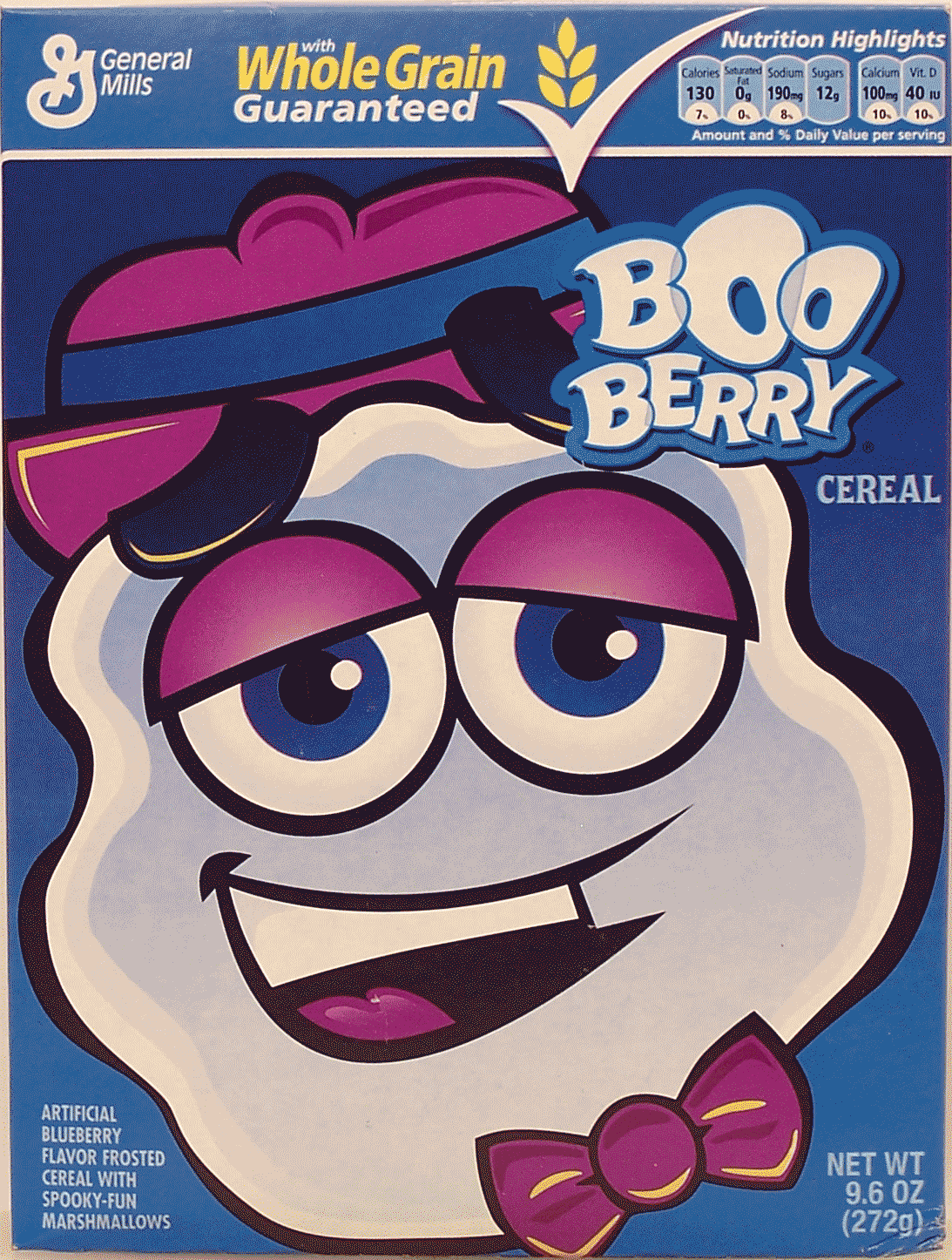 General Mills Boo Berry cereal, blueberry flavor frosted cereal with spooky-fun marshmallows Full-Size Picture